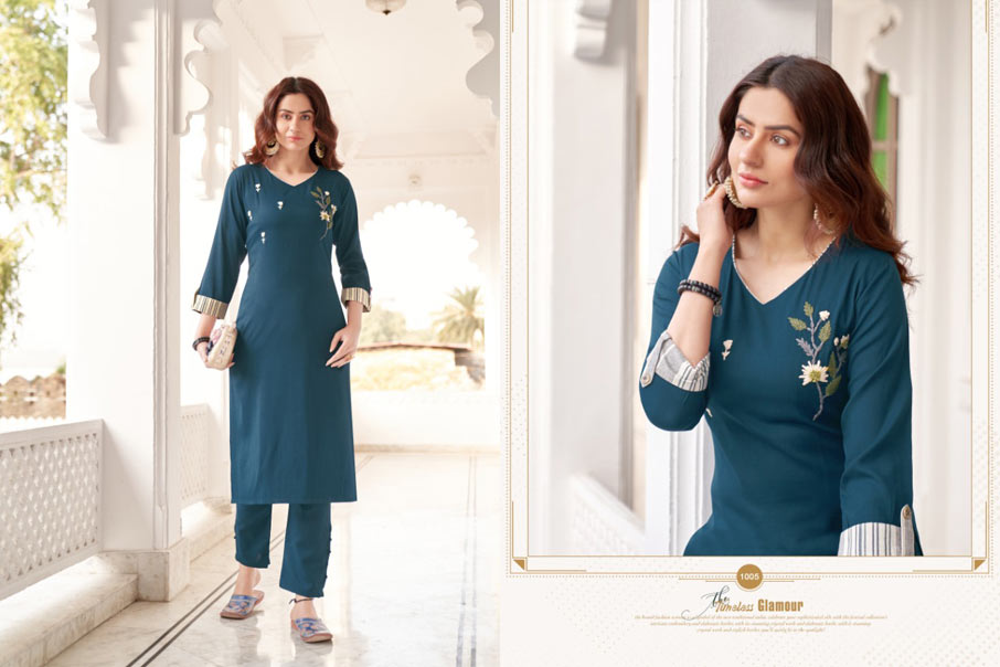 Namya Vol-1 Ruby Slub Pant Kurtis Garment Namya Vol-1 Ruby Slub Pant Kurtis Garment